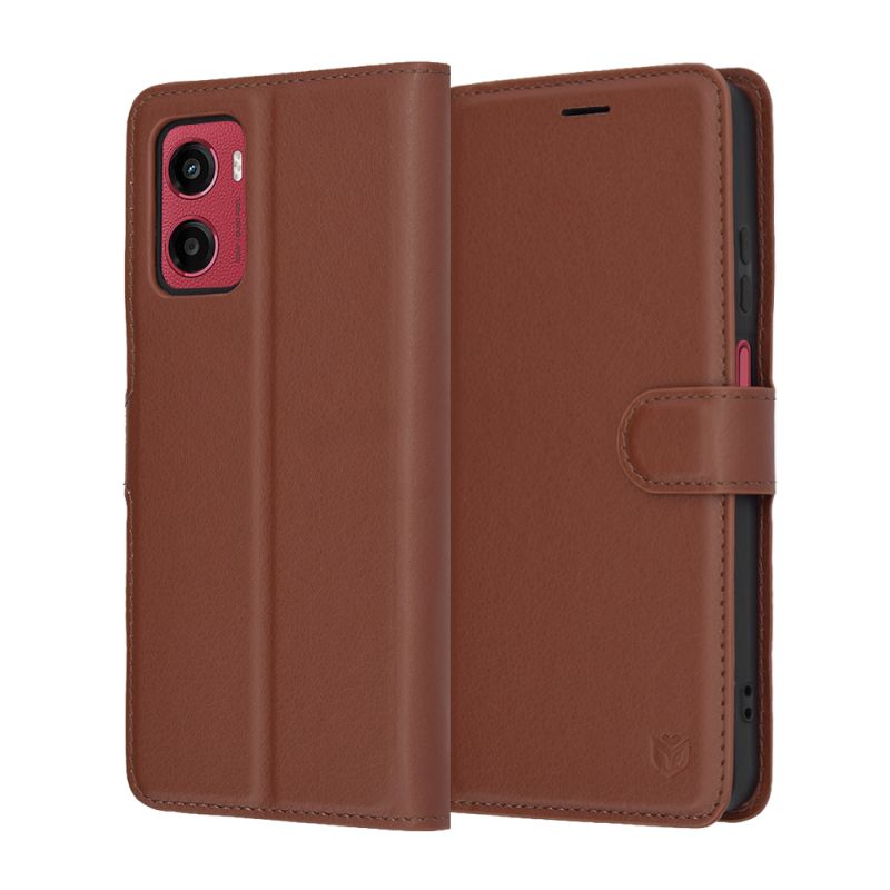 Husa pentru Motorola Moto G05 / E15 - Techsuit Leather Folio - Brown