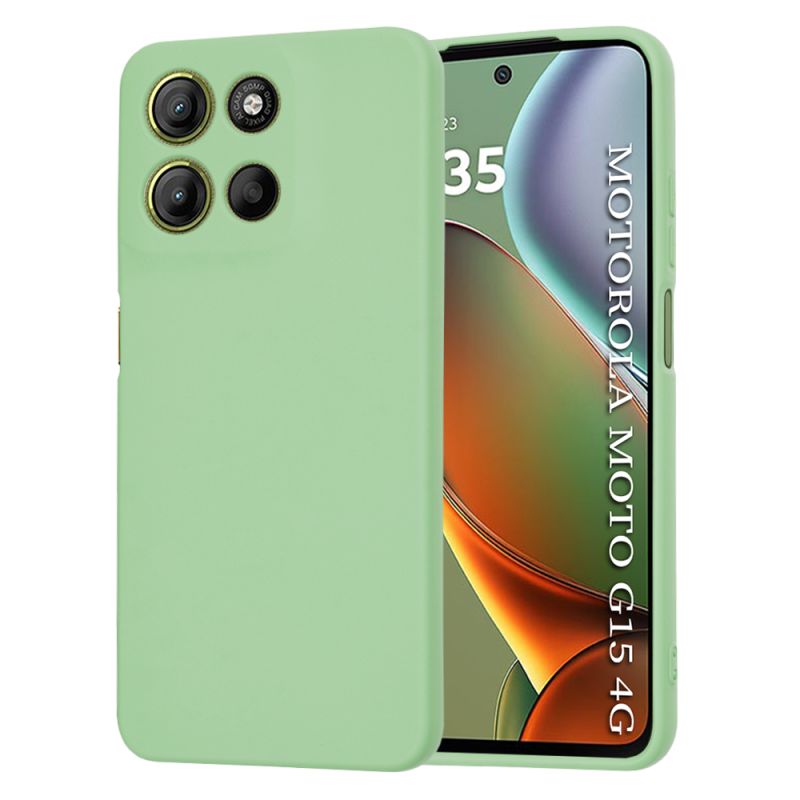 Husa pentru Motorola Moto G15 / G15 Power / G17 / G17 Power - Techsuit SoftFlex - Mint Green