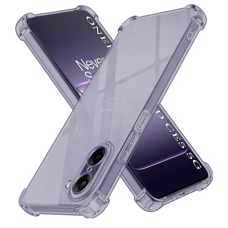 Husa pentru OnePlus Nord CE5 - Techsuit Shockproof Clear Silicone - Smoke Black