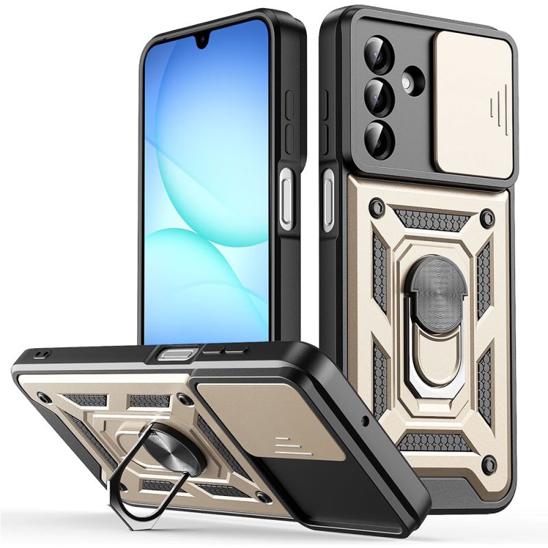 Husa pentru Samsung Galaxy A17 5G / A17 4G / M17 / F17 / A18 5G / A18 4G - Techsuit CamShield Series - Gold