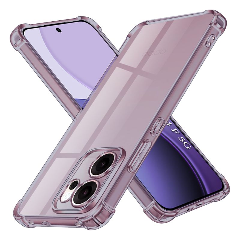 Husa pentru Oppo Reno14 F / Reno14 FS 5G - Techsuit Shockproof Clear Silicone - Smoke Black