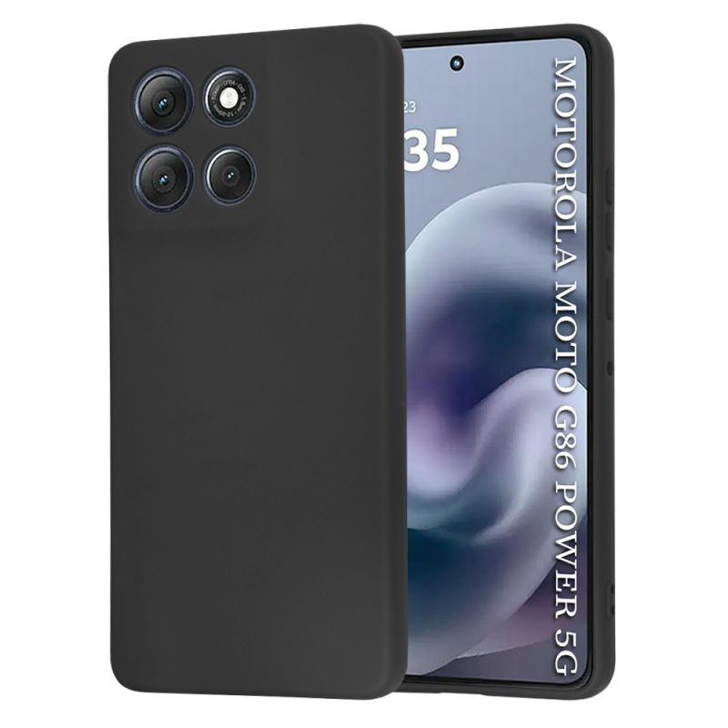 Husa pentru Motorola Moto G86 Power - Techsuit SoftFlex - Black