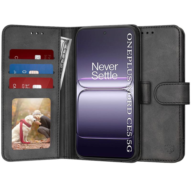 Husa pentru OnePlus Nord CE5 - Techsuit Diary Book - Black