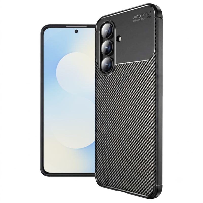 Husa pentru Samsung Galaxy S25 FE - Techsuit CarbonFiber - Black