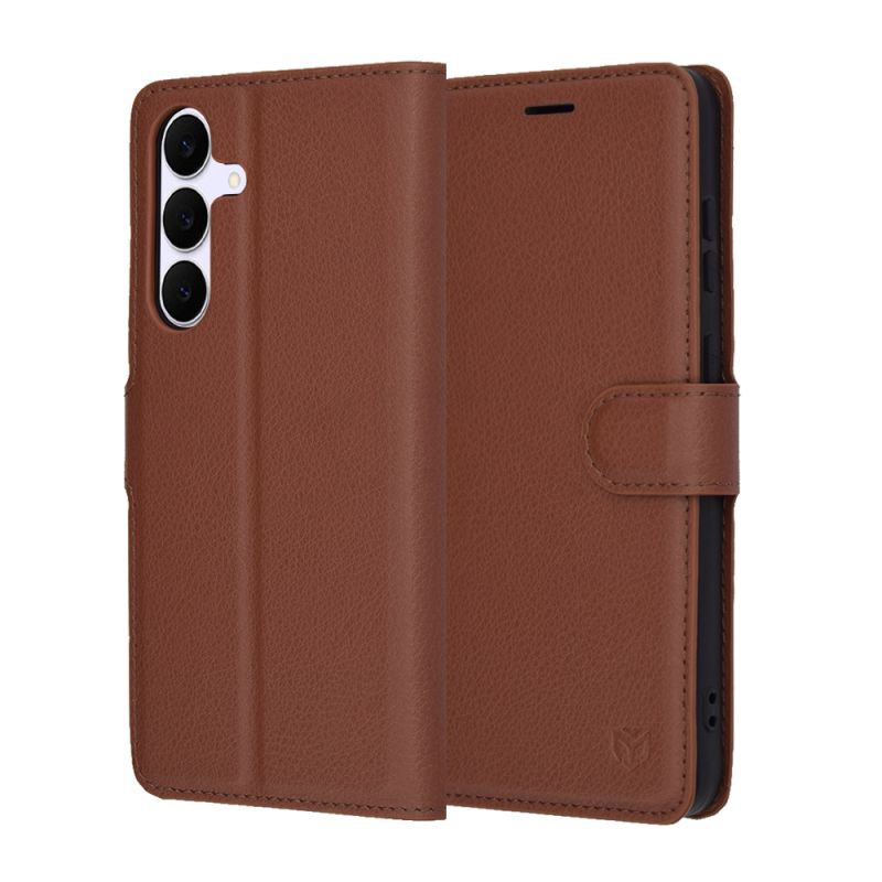 Husa pentru Samsung Galaxy S25 FE - Techsuit Leather Folio - Brown