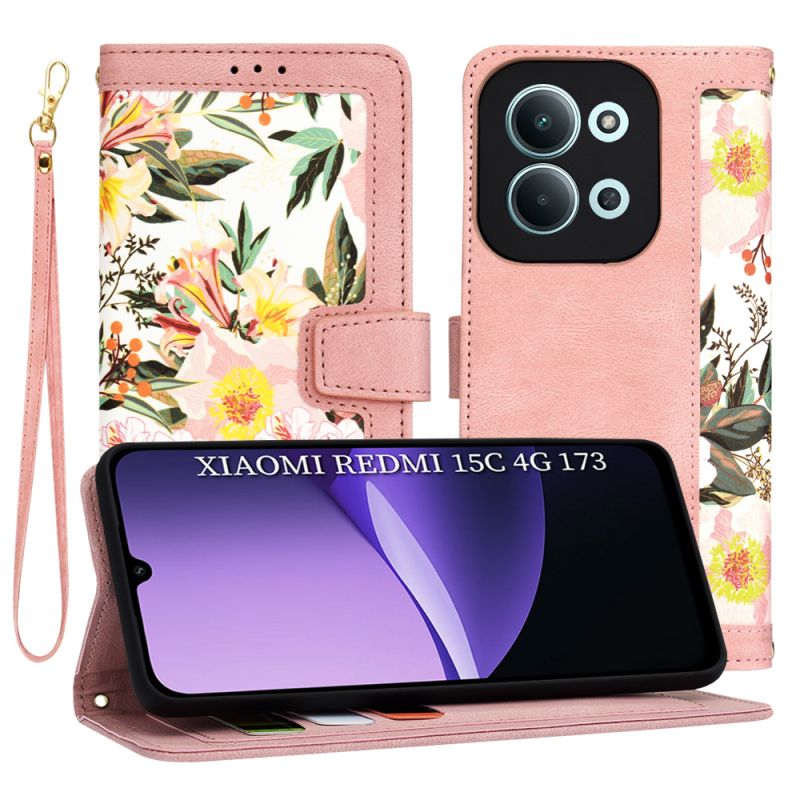 Husa pentru Xiaomi Redmi 15C 4G / Redmi 15C 5G - Techsuit FlipCraft - Sweetheart Pink