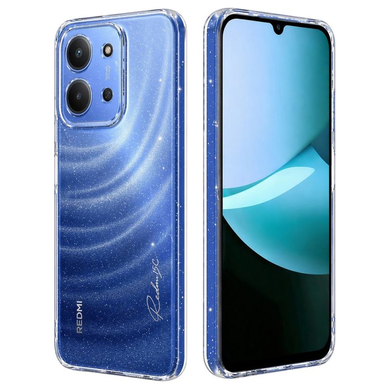 Husa pentru Xiaomi Redmi 15C 4G / Redmi 15C 5G - Techsuit SparkleSkin Series - Clear