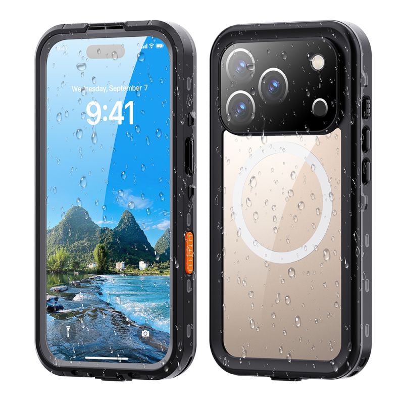Husa pentru iPhone 17 Pro - ShellBox Waterproof IP68 Case - Black