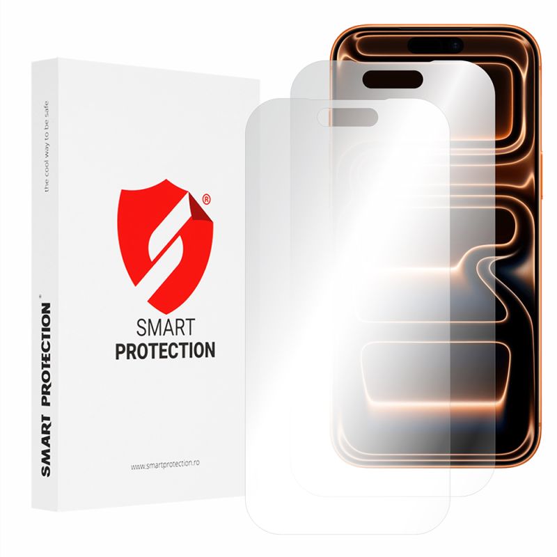 [Pachet 2x] Folie regenerabila premium iPhone 17 Pro Max - Smart Protection Classic - Clear