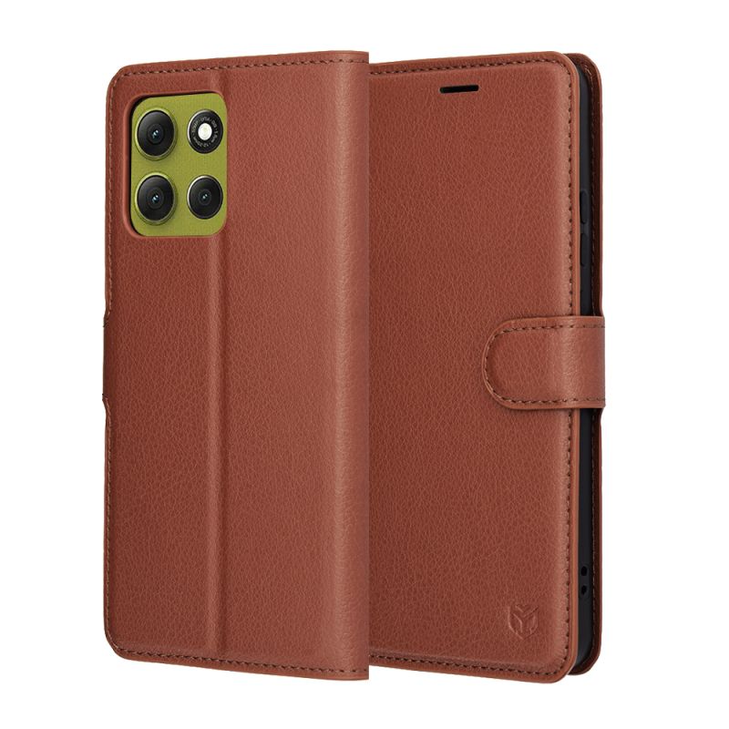 Husa pentru Motorola Moto G86 - Techsuit Leather Folio - Brown