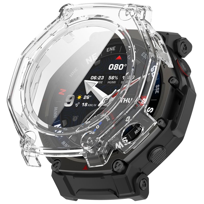Husa pentru Amazfit T-Rex 3 Pro 48mm + Folie - Techsuit Defense360 Pro - Clear