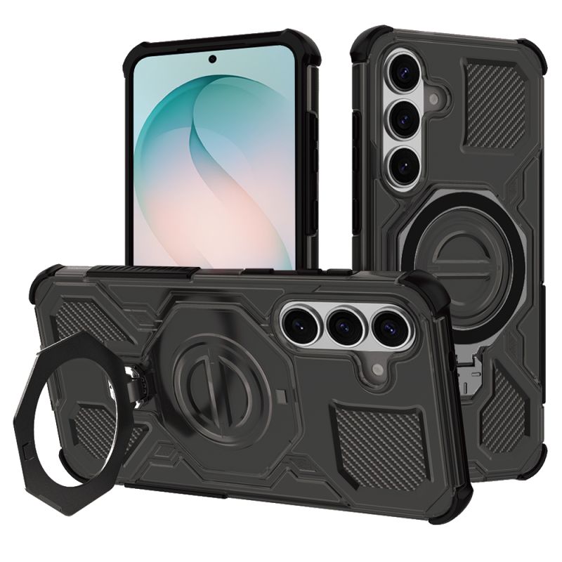 Husa pentru Samsung Galaxy S26 Plus - Techsuit Carbon Shield PRO - Black