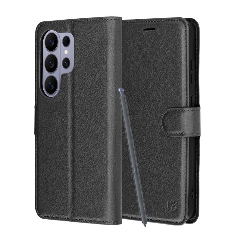 Husa pentru Samsung Galaxy S26 Ultra - Techsuit Leather Folio - Black