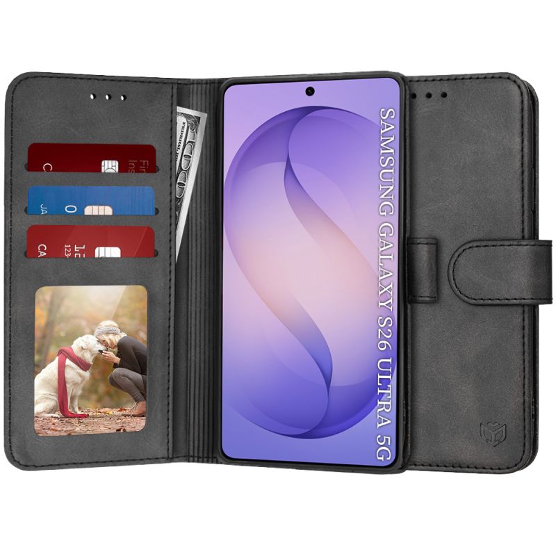 Husa pentru Samsung Galaxy S26 Ultra - Techsuit Diary Book - Black