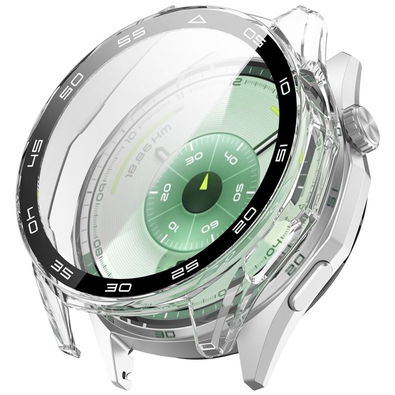 Husa pentru Huawei Watch GT 6 46mm / Watch GT 7 46mm + Folie - Techsuit Defense360 Pro Bezel - Clear