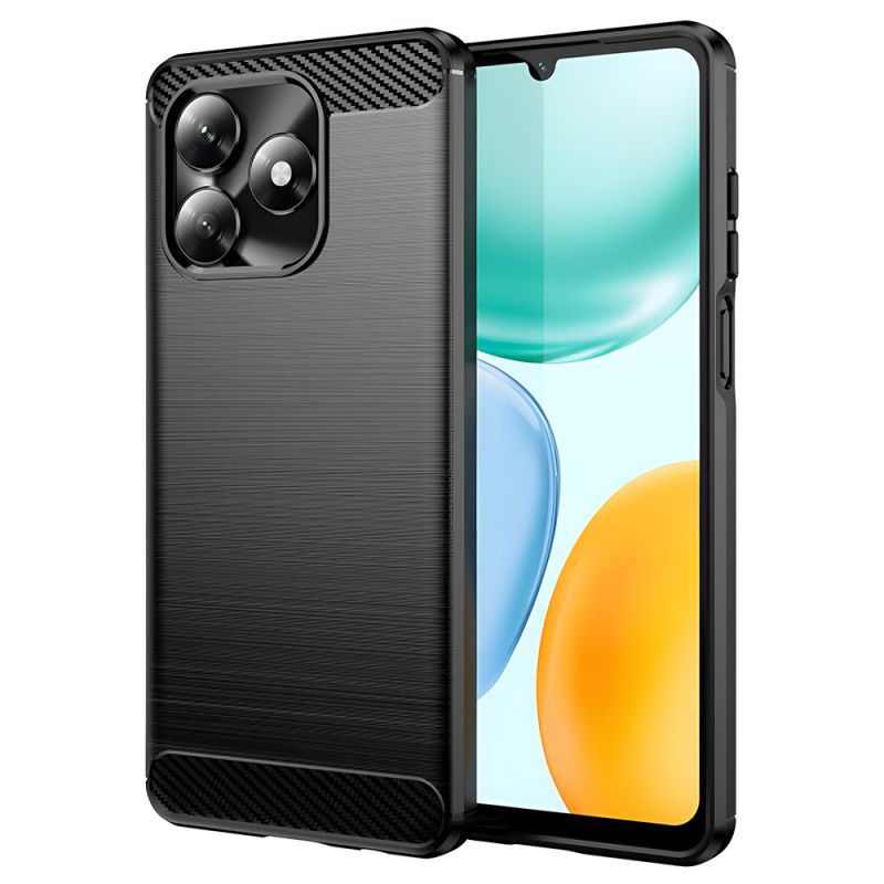 Husa pentru Honor X5c Plus - Techsuit Carbon Silicone - Black