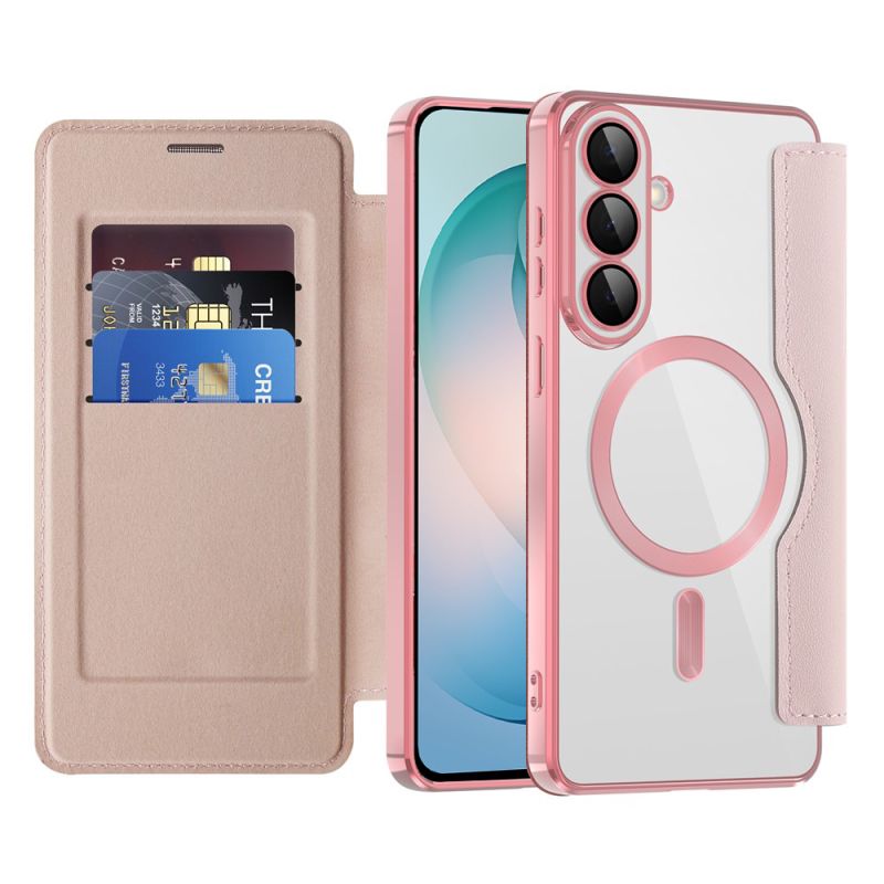 Husa pentru Samsung Galaxy S26 Plus - Techsuit SmartMag Book Case - Pink