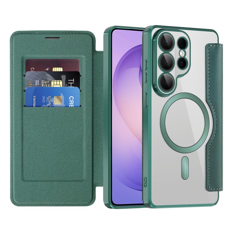 Husa pentru Samsung Galaxy S26 Ultra - Techsuit SmartMag Book Case - Green