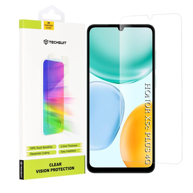 Folie pentru Honor X5c Plus - Techsuit Clear Vision Glass - Transparent