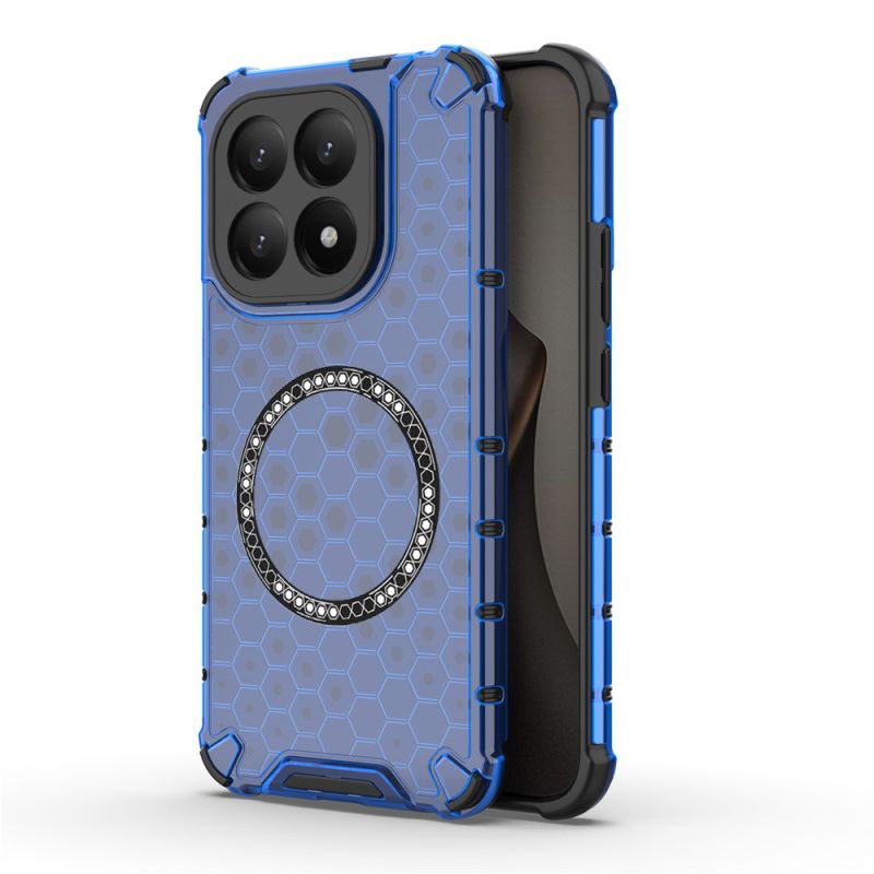 Husa transparenta pentru Xiaomi 15T - Techsuit HoneyComb Shield MagSafe - Blue