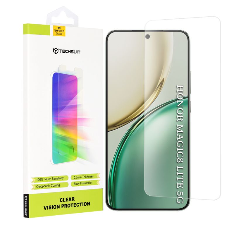 Folie pentru Honor Magic8 Lite - Techsuit Clear Vision Glass - Transparent