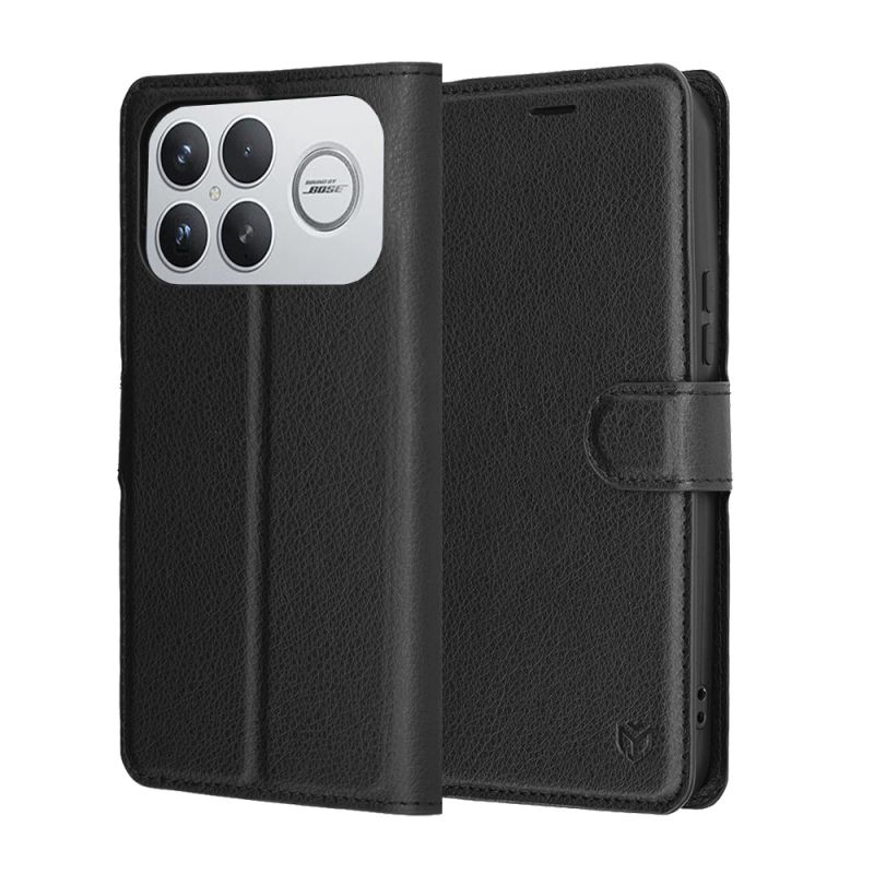 Husa pentru Xiaomi Poco F8 Ultra - Techsuit Leather Folio - Black