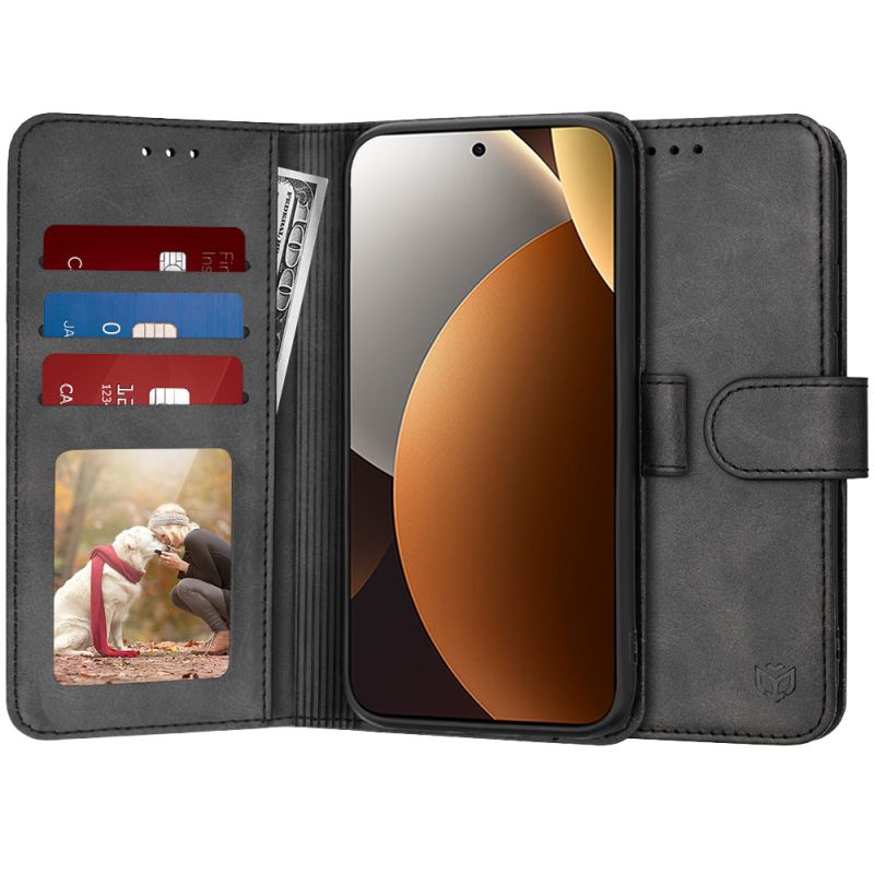 Husa pentru Xiaomi Redmi Note 15 Pro+ 5G / Poco M8 Pro 5G - Techsuit Diary Book - Black