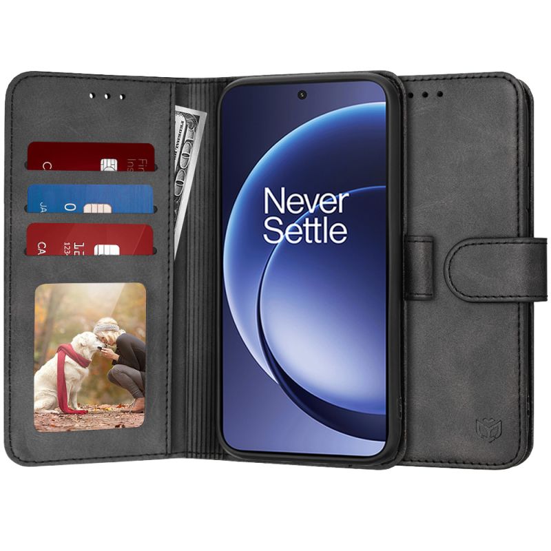 Husa pentru OnePlus 15R - Techsuit Diary Book - Black
