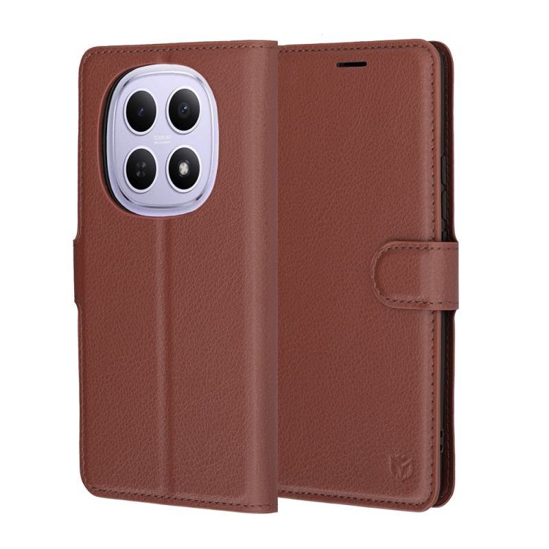 Husa pentru Xiaomi Redmi Note 15 5G / Note 15 4G / Poco M8 5G - Techsuit Leather Folio - Brown