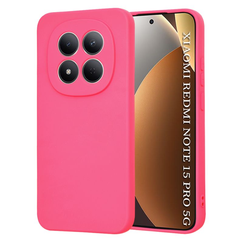 Husa pentru Xiaomi Redmi Note 15 Pro 5G - Techsuit SoftFlex - Hot Pink