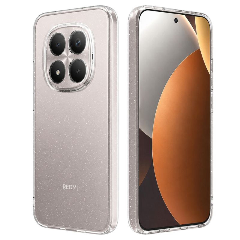 Husa pentru Xiaomi Redmi Note 15 Pro 5G - Techsuit SparkleSkin Series - Clear