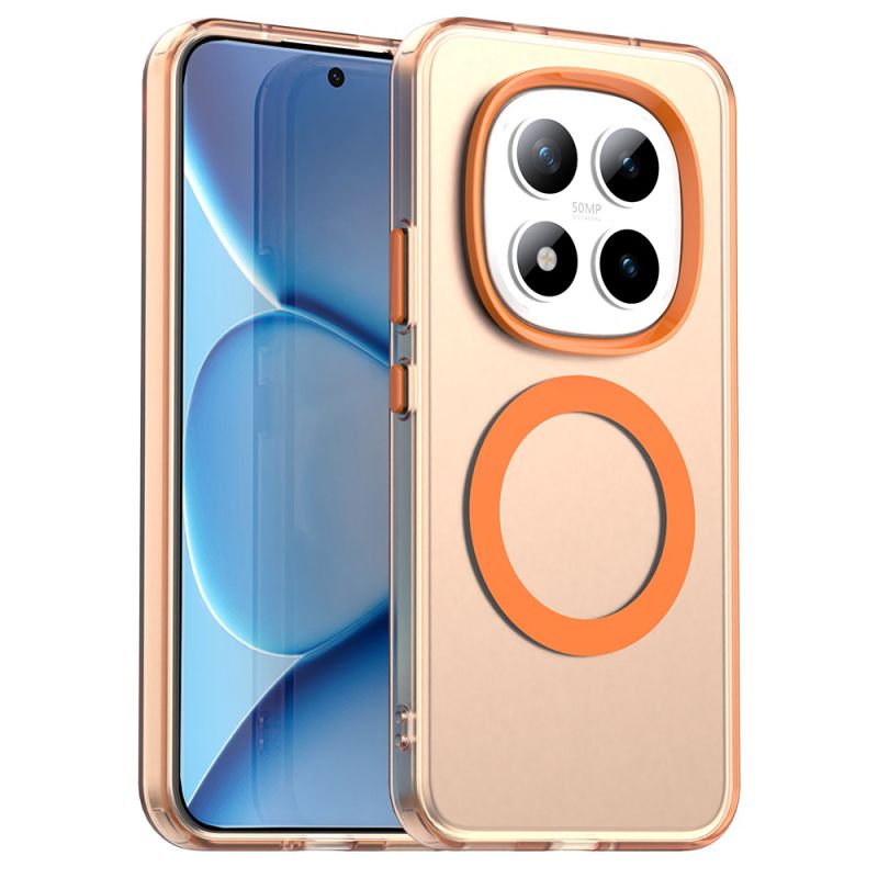 Husa pentru Xiaomi Redmi Note 15 Pro+ 5G / Poco M8 Pro 5G - Techsuit CandyCase MagSafe - Orange