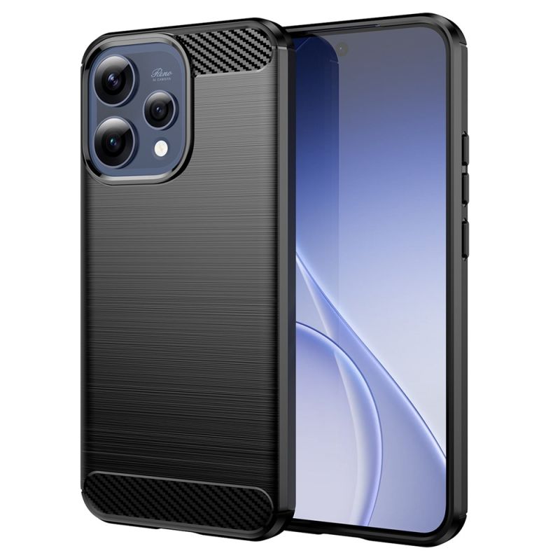 Husa pentru Oppo Reno15 - Techsuit Carbon Silicone - Black