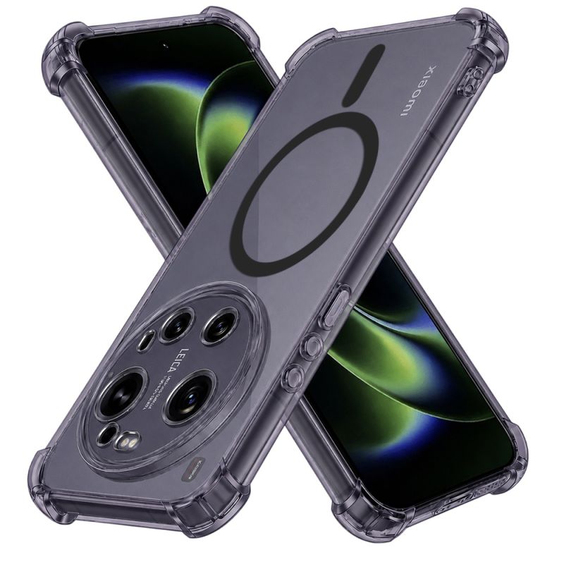 Husa pentru Xiaomi 17 Ultra - Techsuit Shockproof Clear Silicone MagSafe - Smoke Black