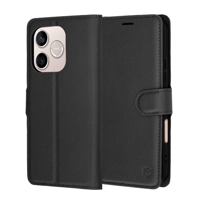 Husa pentru Honor 600 Lite - Techsuit Leather Folio - Black