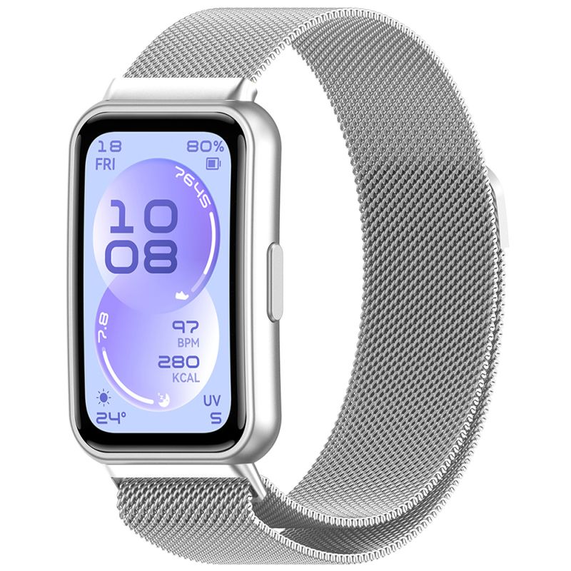 Curea pentru Huawei Band 11 / Band 11 Pro - Techsuit Watchband (W009) - Silver