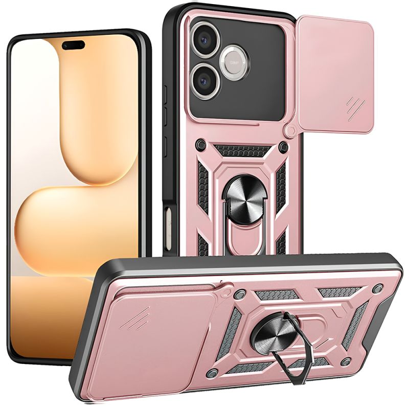 Husa pentru Honor 600 Lite - Techsuit CamShield Series - Rose Gold