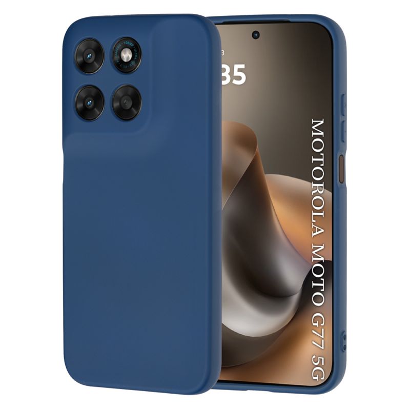 Husa pentru Motorola Moto G77 / G67 - Techsuit SoftFlex - Navy Blue