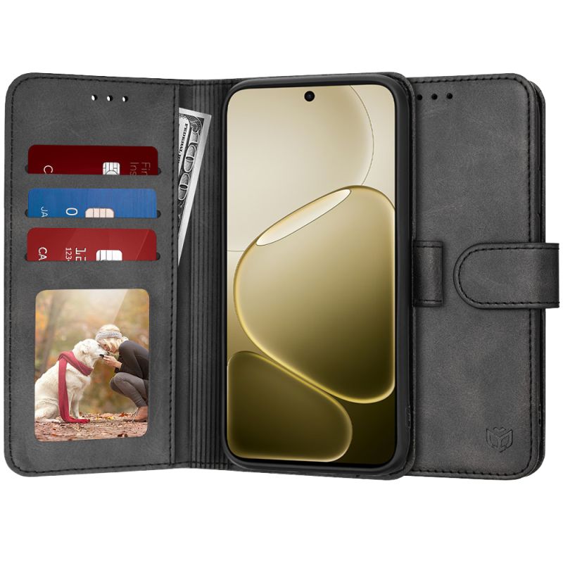 Husa pentru Oppo A6 4G / A6x 4G / A6x 5G / A6k 4G - Techsuit Diary Book - Black