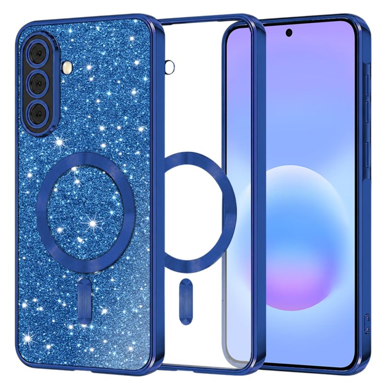Husa pentru Samsung Galaxy A57 5G - Techsuit Luxury Glitter MagSafe - Deep Blue