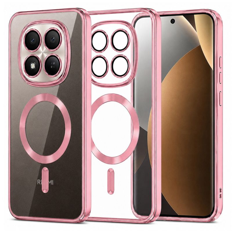 Husa pentru Xiaomi Redmi Note 15 Pro+ 5G / Poco M8 Pro 5G - Techsuit Luxury Crystal MagSafe - Pink