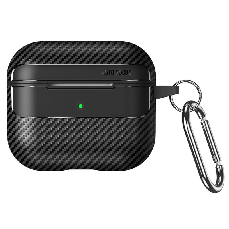 Husa pentru AirPods Pro 3 - Techsuit CarbonFiber - Black