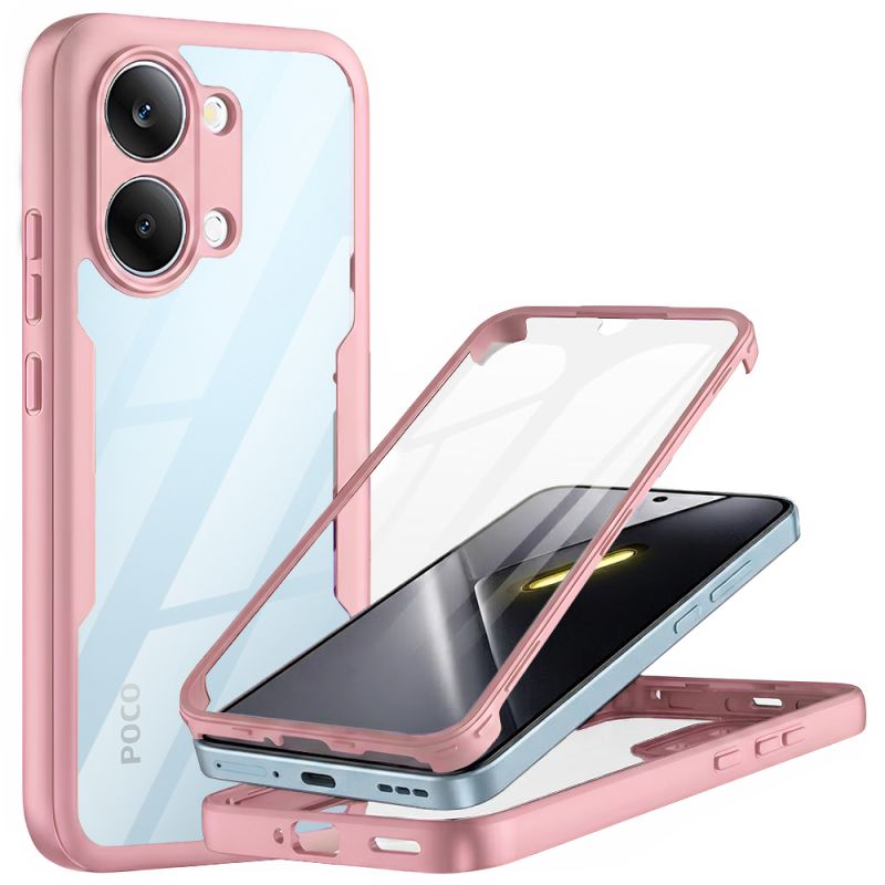 Husa pentru Xiaomi Poco X8 Pro Max + Folie - Techsuit ColorVerse 360 Series - Pink