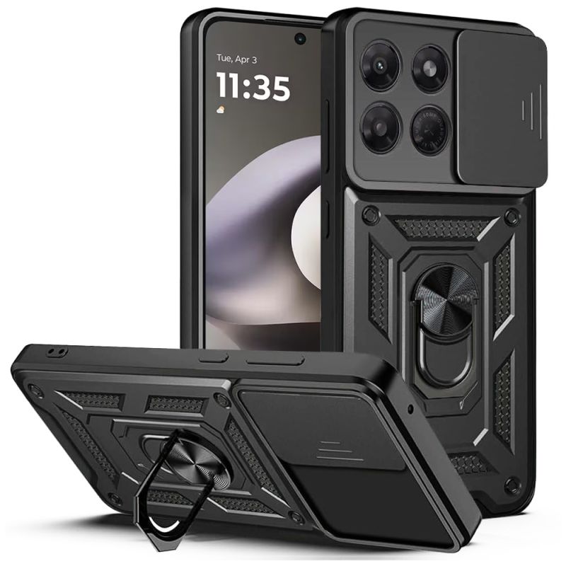 Husa pentru Motorola Moto G37 Power - Techsuit CamShield Series - Black