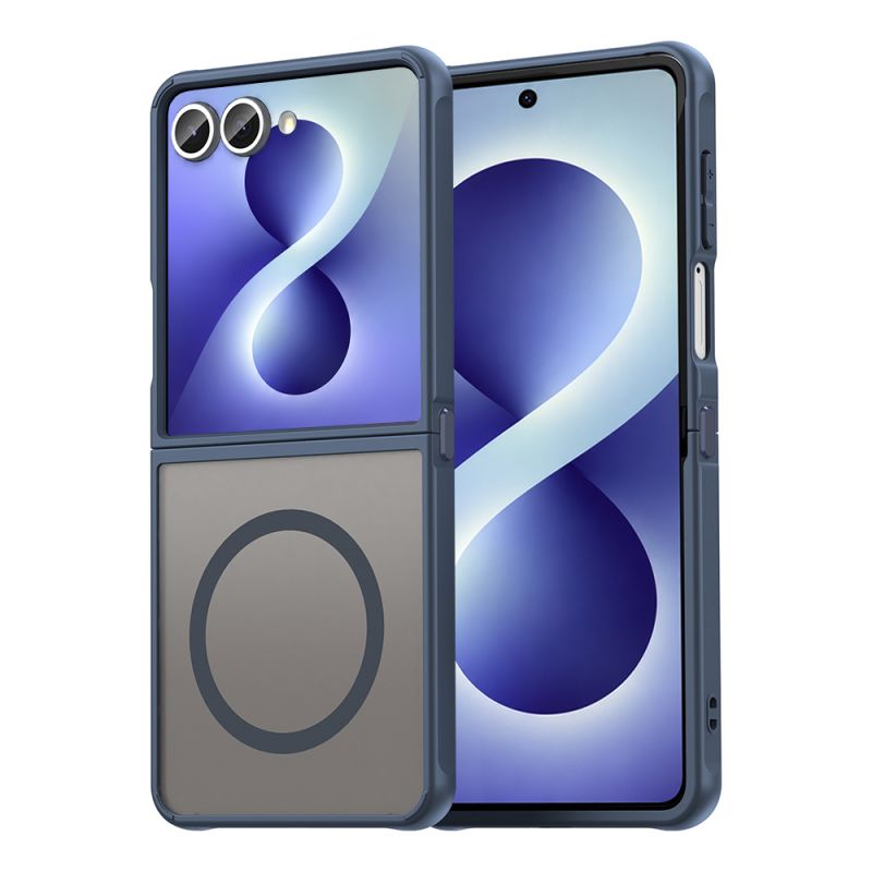 Husa pentru Samsung Galaxy Z Flip8 - Techsuit HaloFrost II MagSafe - Navy Blue
