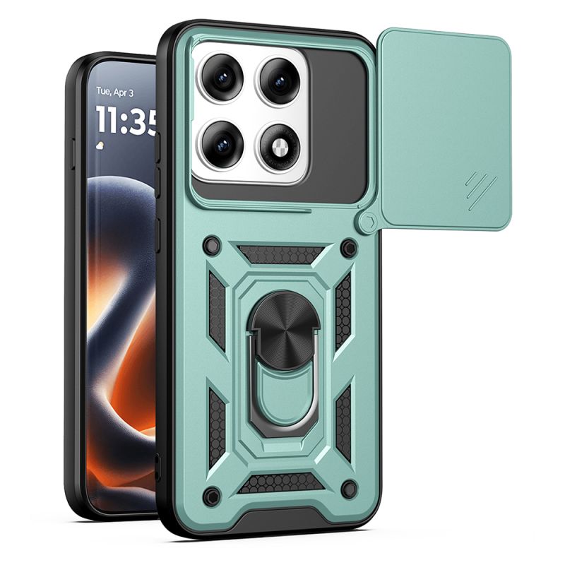 Husa pentru Motorola Edge 70 Pro - Techsuit CamShield Series - Green
