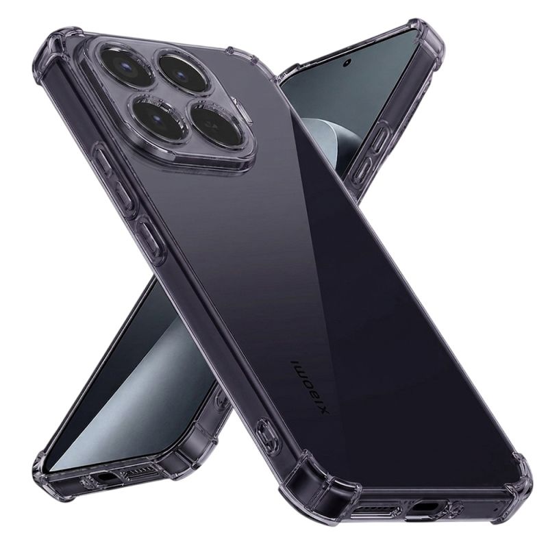 Husa pentru Xiaomi 17T Pro - Techsuit Shockproof Clear Silicone - Smoke Black