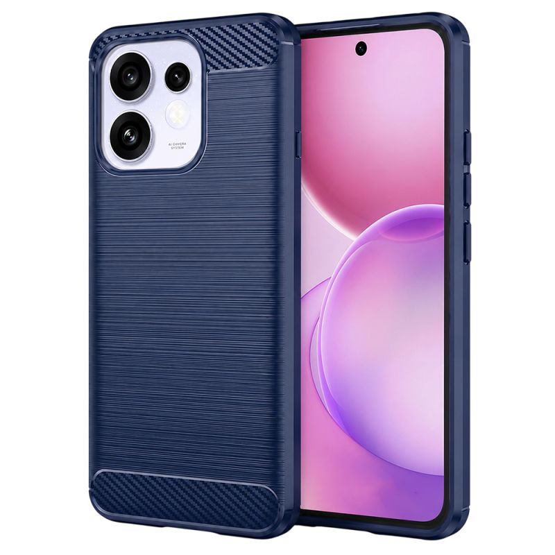 Husa pentru Oppo Reno16 / Reno16 Pro - Techsuit Carbon Silicone - Blue