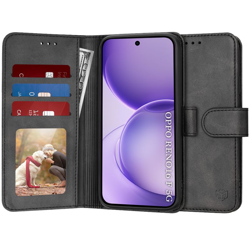 Husa pentru Oppo Reno16 F / Reno16 FS - Techsuit Diary Book - Black
