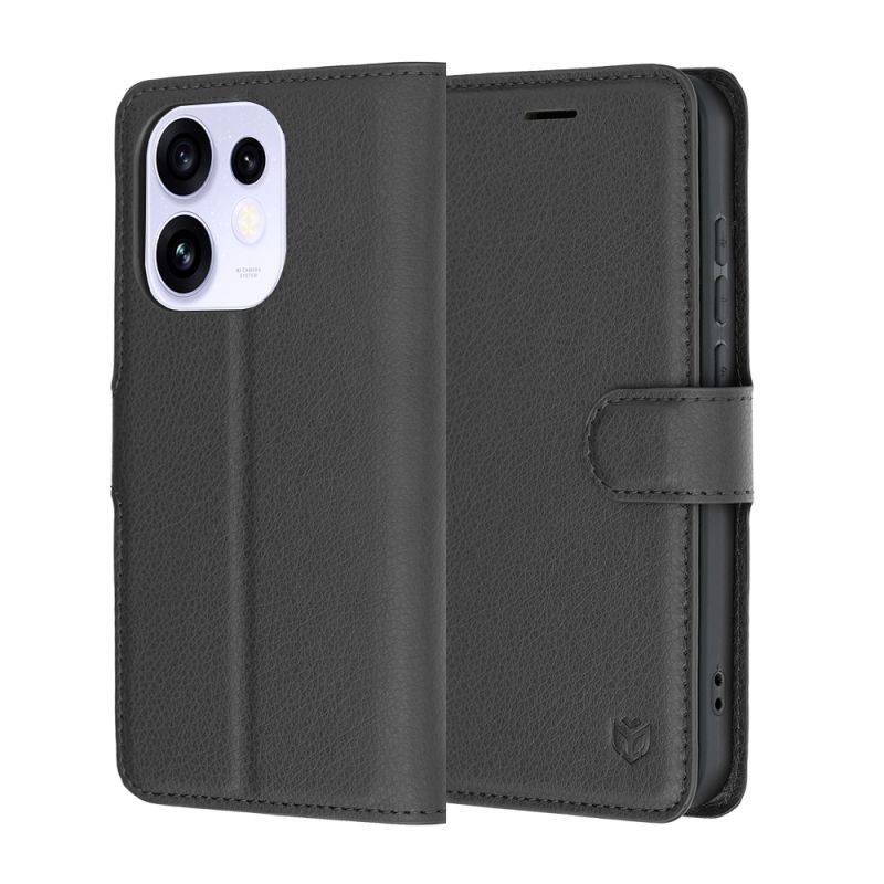 Husa pentru Oppo Reno16 / Reno16 Pro - Techsuit Leather Folio - Black